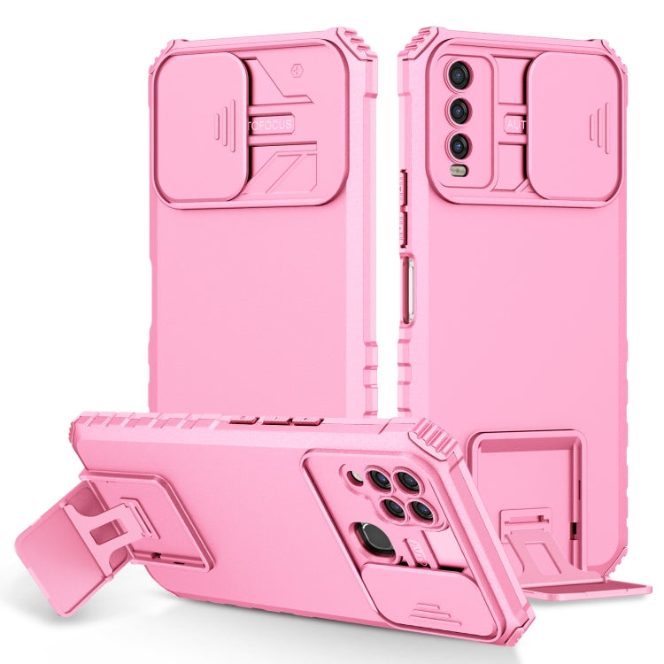 Stereoscopic Holder Sliding Camshield Phone Case, For Infinix Hot 10s, For vivo Y20, For Xiaomi Redmi Note 11/11S Global