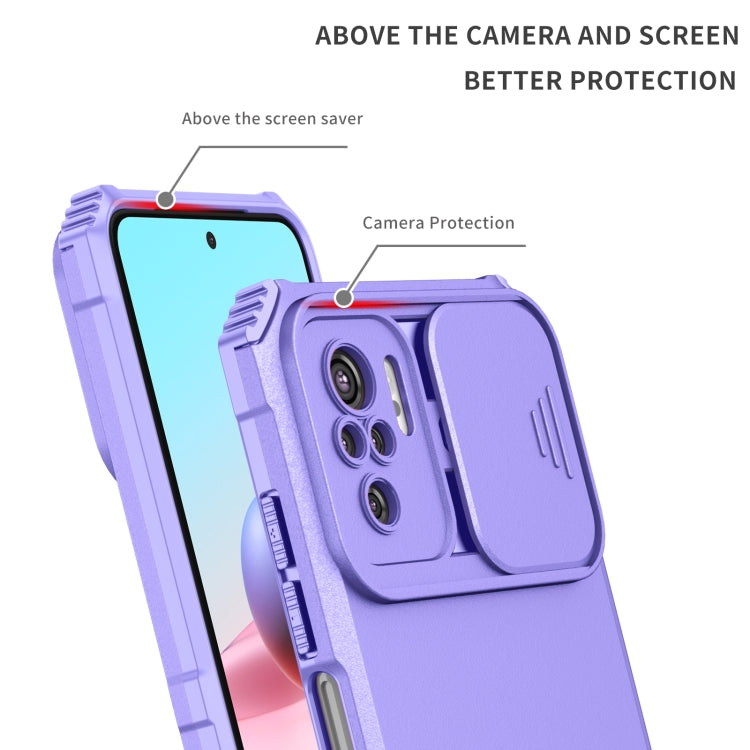Stereoscopic Holder Sliding Camshield Phone Case, For Xiaomi Redmi Note 10 4G, For Xiaomi Redmi Note 10 Pro Global, For Xiaomi Redmi Note 10 5G