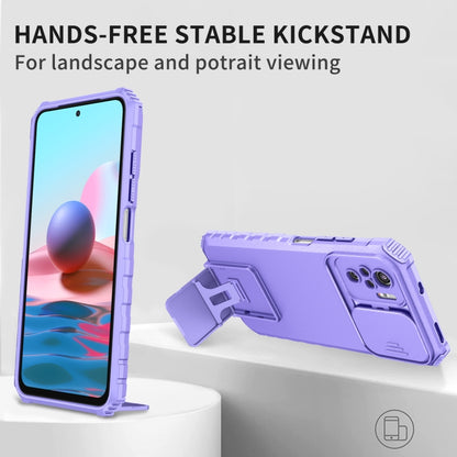 Stereoscopic Holder Sliding Camshield Phone Case, For Xiaomi Redmi Note 10 4G, For Xiaomi Redmi Note 10 Pro Global, For Xiaomi Redmi Note 10 5G