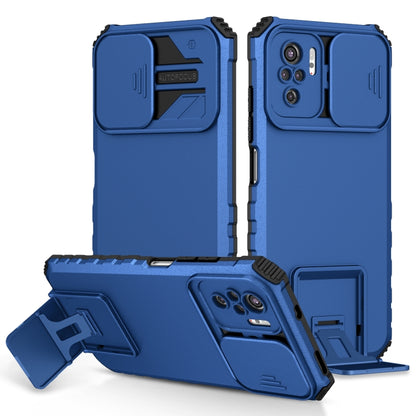 Stereoscopic Holder Sliding Camshield Phone Case, For Xiaomi Redmi Note 10 4G, For Xiaomi Redmi Note 10 Pro Global, For Xiaomi Redmi Note 10 5G