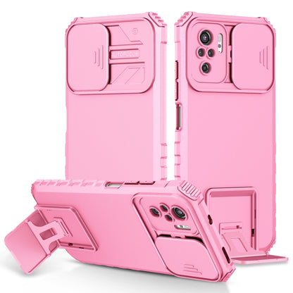 Stereoscopic Holder Sliding Camshield Phone Case, For Xiaomi Redmi Note 10 4G, For Xiaomi Redmi Note 10 Pro Global, For Xiaomi Redmi Note 10 5G