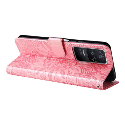 Embossed Sunflower Leather Phone Case, For Xiaomi Redmi K40S / Poco F4, For Xiaomi Redmi Note 11T Pro/Poco X4 GT, For Infinix Hot 12, For Infinix Hot 12 Play