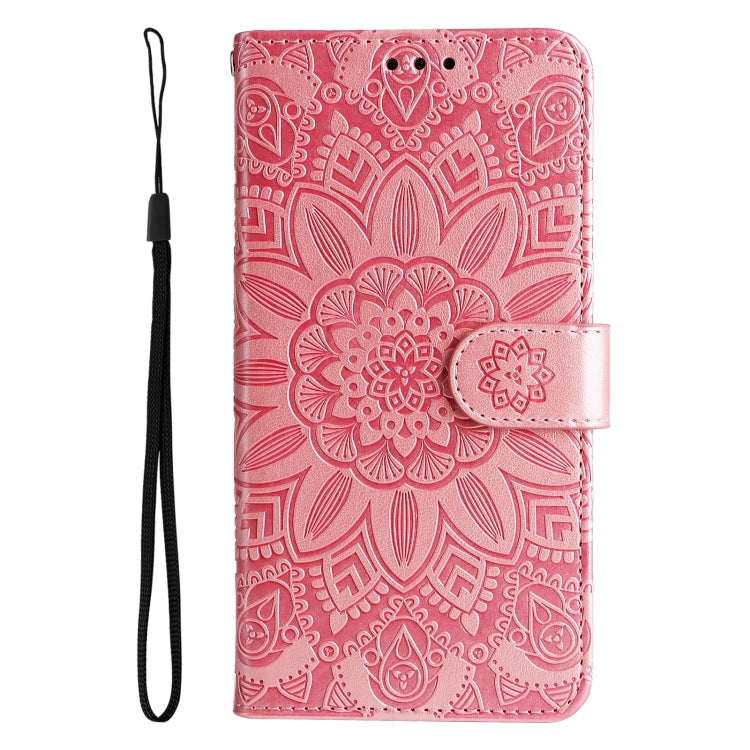 Embossed Sunflower Leather Phone Case