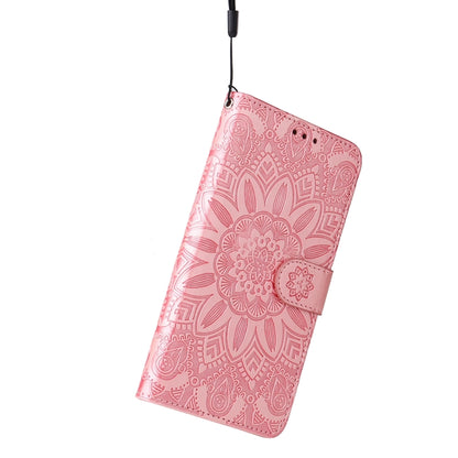 Embossed Sunflower Leather Phone Case