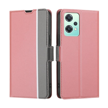 Twill Texture Side Button Leather Phone Case