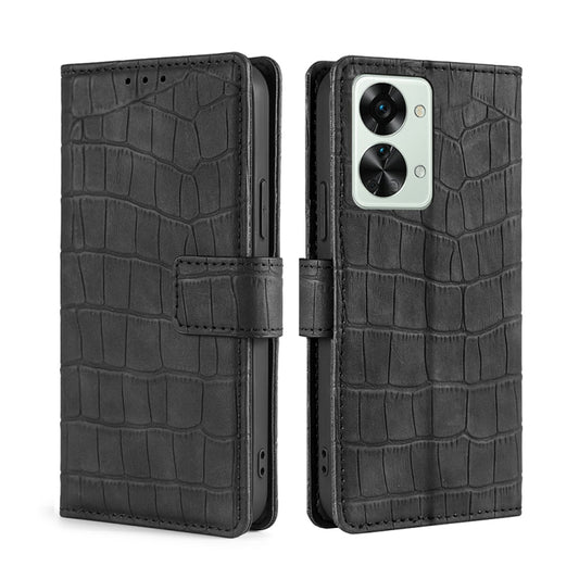 Skin Feel Crocodile Magnetic Clasp Leather Phone Case