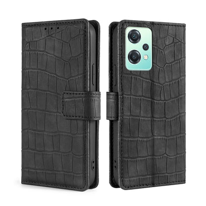 Skin Feel Crocodile Magnetic Clasp Leather Phone Case