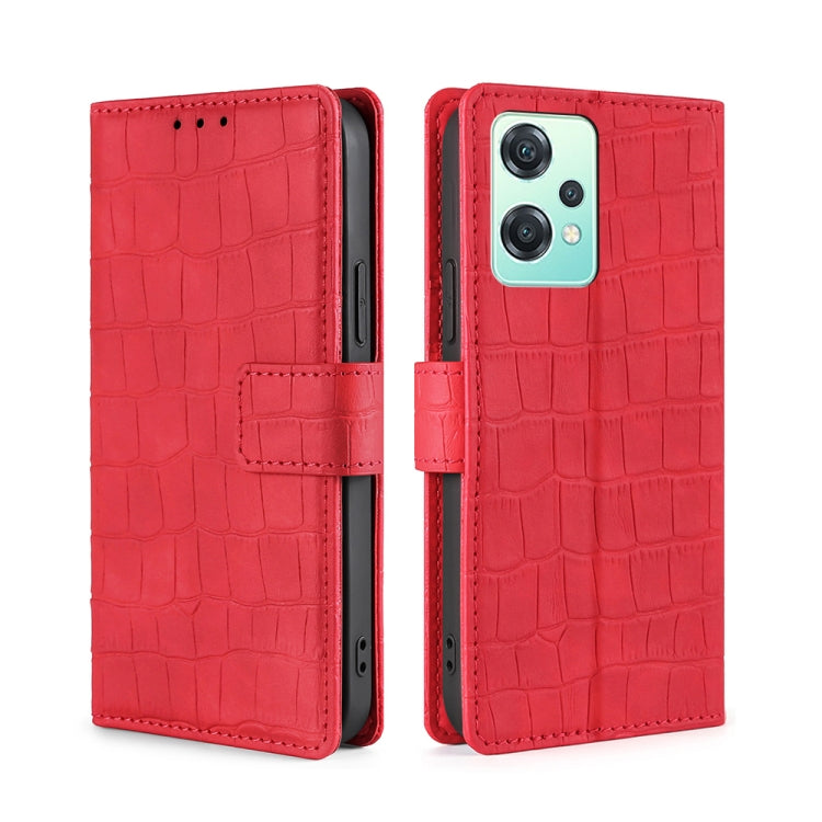 Skin Feel Crocodile Magnetic Clasp Leather Phone Case