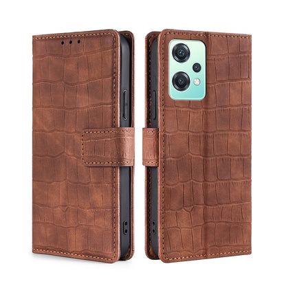 Skin Feel Crocodile Magnetic Clasp Leather Phone Case