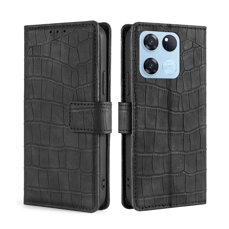 Skin Feel Crocodile Magnetic Clasp Leather Phone Case