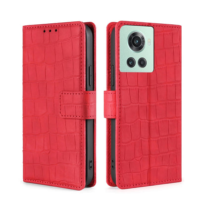 Skin Feel Crocodile Magnetic Clasp Leather Phone Case