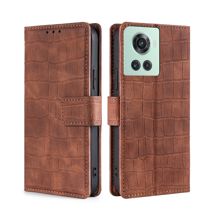 Skin Feel Crocodile Magnetic Clasp Leather Phone Case