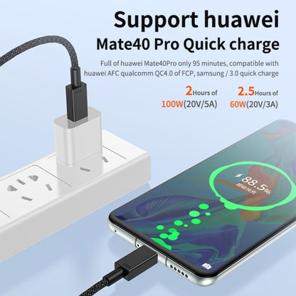 100W USB-C / Type-C to USB-C / Type-C Fast Charging Data Cable, 0.5m, 1m, 2m, 3m
