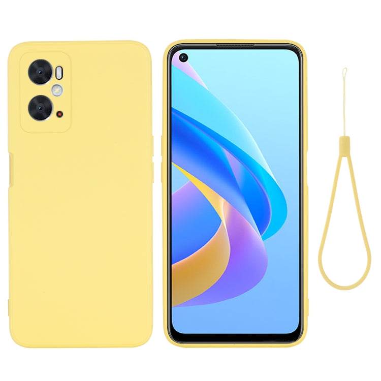 Pure Color Liquid Silicone Shockproof Phone Case, For OnePlus Nord 2T, For OPPO A36 / A76 / A96 4G