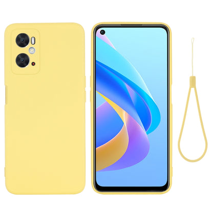 Pure Color Liquid Silicone Shockproof Phone Case, For OnePlus Nord 2T, For OPPO A36 / A76 / A96 4G