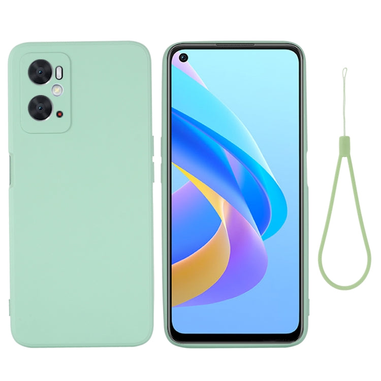 Pure Color Liquid Silicone Shockproof Phone Case, For OnePlus Nord 2T, For OPPO A36 / A76 / A96 4G