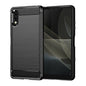 Brushed Texture Carbon Fiber TPU Phone Case