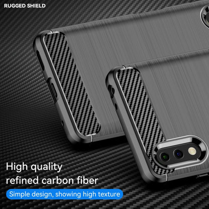 Brushed Texture Carbon Fiber TPU Phone Case