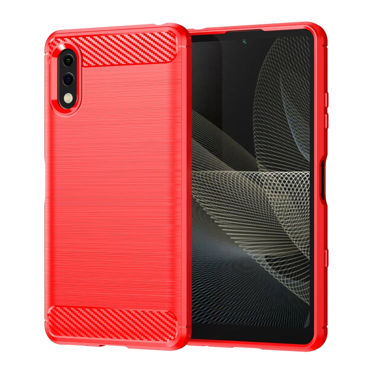 Brushed Texture Carbon Fiber TPU Phone Case