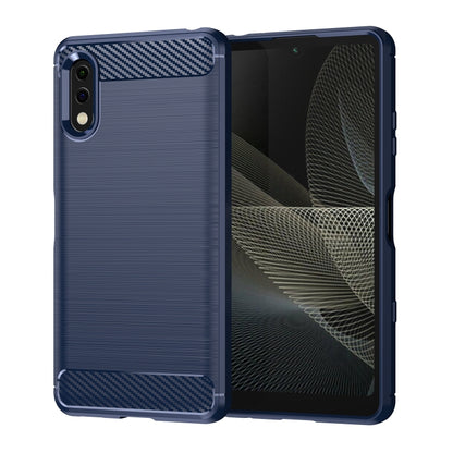 Brushed Texture Carbon Fiber TPU Phone Case