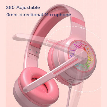 Y20 LED Bass Stereo PC Wired Gaming Headset with Microphone