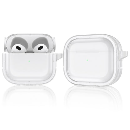 Two-color Photo Frame PC+TPU Anti-fall Wireless Earphone Case with Hook, For AirPods 3, For AirPods Pro