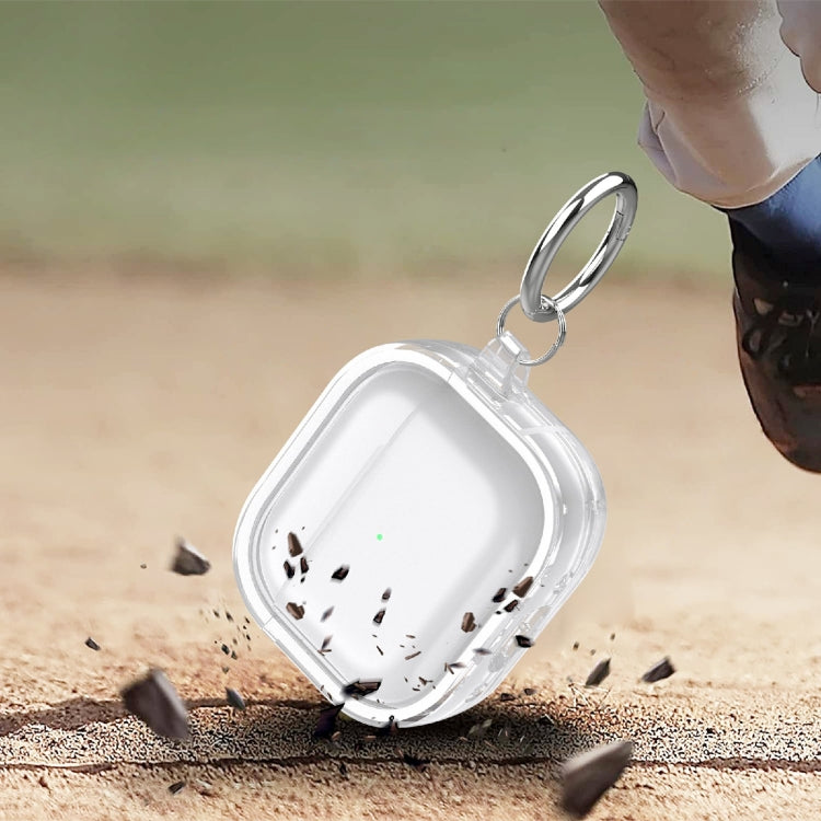 Two-color Photo Frame PC+TPU Anti-fall Wireless Earphone Case with Hook, For AirPods 3, For AirPods Pro