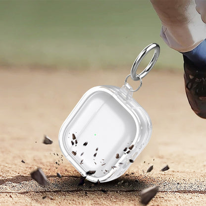 Two-color Photo Frame PC+TPU Anti-fall Wireless Earphone Case with Hook, For AirPods 3, For AirPods Pro