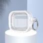 Two-color Photo Frame PC+TPU Anti-fall Wireless Earphone Case with Hook, For AirPods 3, For AirPods Pro