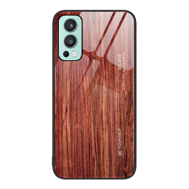 Wood Grain Glass Protective Case