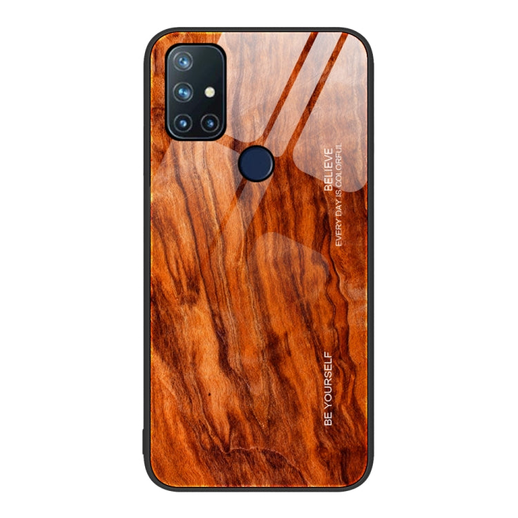 Wood Grain Glass Protective Case