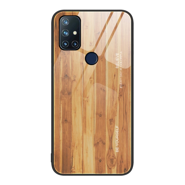 Wood Grain Glass Protective Case