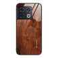 Wood Grain Glass Protective Case, For OnePlus Nord 2 5G, For OnePlus Nord N100, For OnePlus 10 Pro