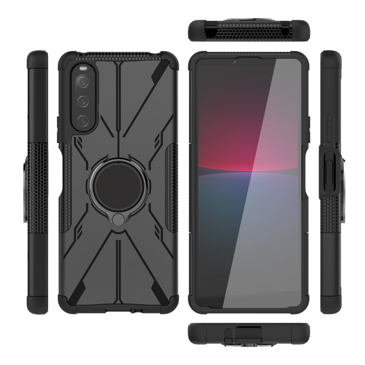 Armor Bear Shockproof PC + TPU Phone Case with Ring