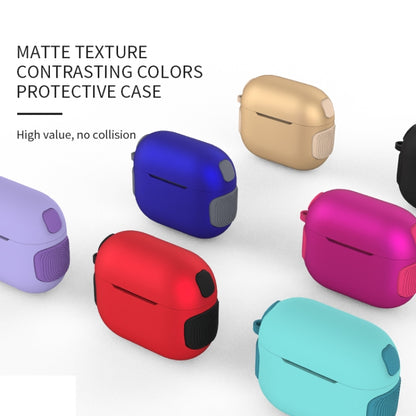 2 in 1 Matte Texture Contrast Color PC + TPU Earphone Case