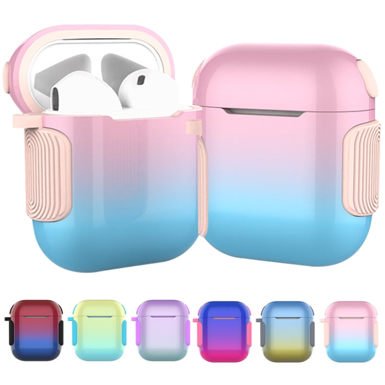 2 in 1 Varnish Colorful PC + TPU Earphone Case