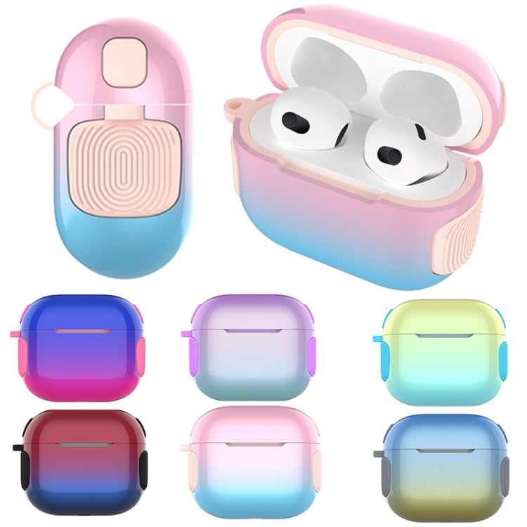 2 in 1 Varnish Colorful PC + TPU Earphone Case