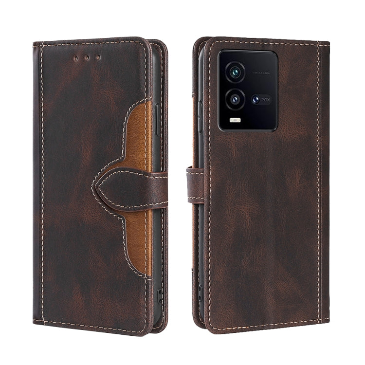 Skin Feel Magnetic Buckle Leather Phone Case