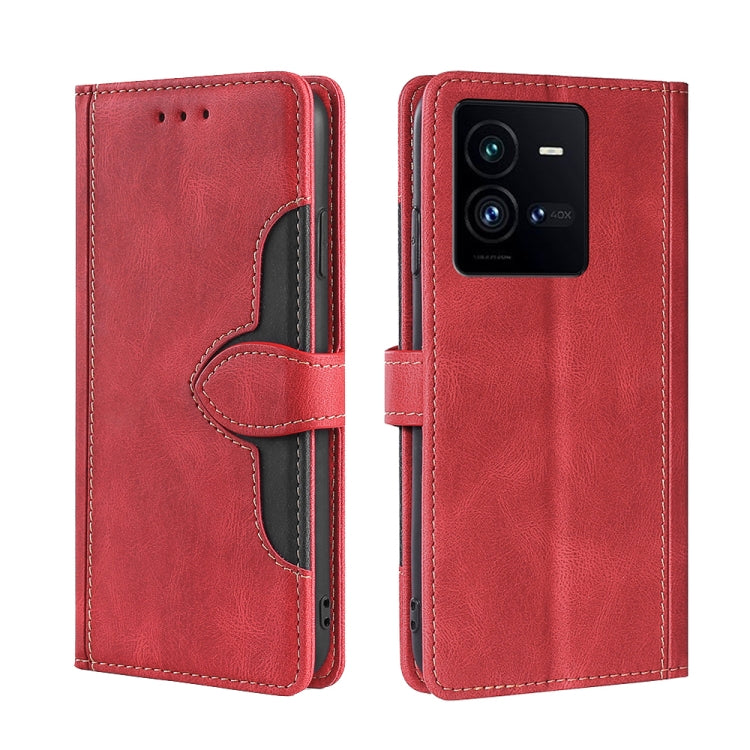 Skin Feel Magnetic Buckle Leather Phone Case