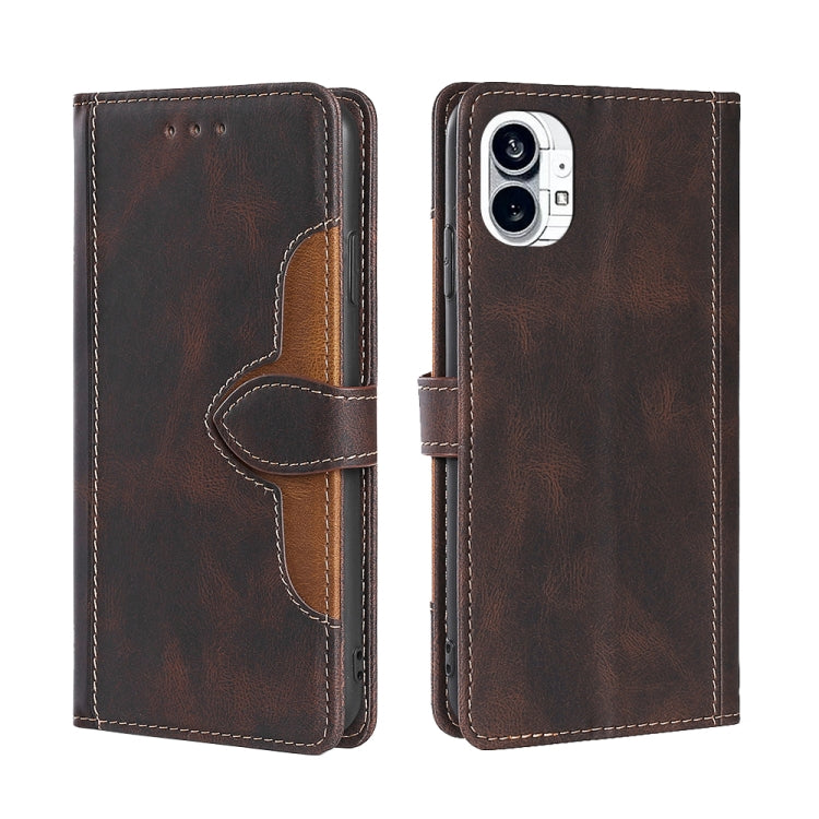 Skin Feel Magnetic Buckle Leather Phone Case