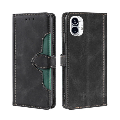 Skin Feel Magnetic Buckle Leather Phone Case