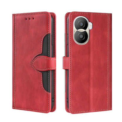 Skin Feel Magnetic Buckle Leather Phone Case, For vivo iQOO 10, For vivo iQOO 10 Pro 5G, For OnePlus 10T, For Realme C30 4G/Narzo 50i Prime, For Honor X40i
