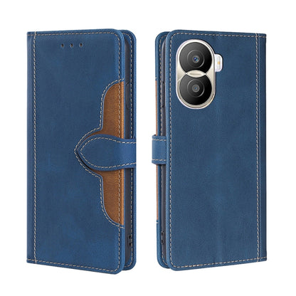 Skin Feel Magnetic Buckle Leather Phone Case, For vivo iQOO 10, For vivo iQOO 10 Pro 5G, For OnePlus 10T, For Realme C30 4G/Narzo 50i Prime, For Honor X40i