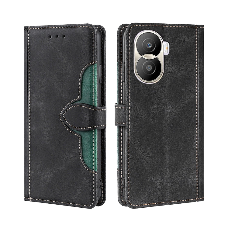 Skin Feel Magnetic Buckle Leather Phone Case