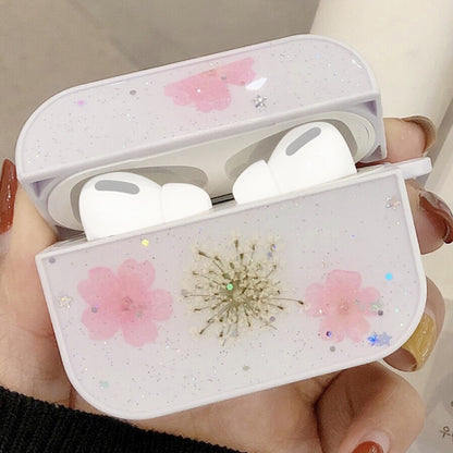 For AirPods Pro Beautiful Ladies Flowers Pattern Wireless Earphone Protective Case