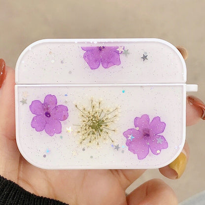 For AirPods Pro Beautiful Ladies Flowers Pattern Wireless Earphone Protective Case