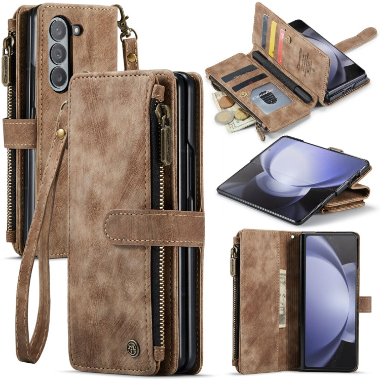 CaseMe C30 Multifunctional Card Slots Zipper Phone Leather Phone Case