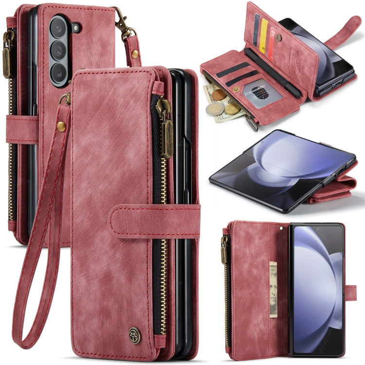 CaseMe C30 Multifunctional Card Slots Zipper Phone Leather Phone Case