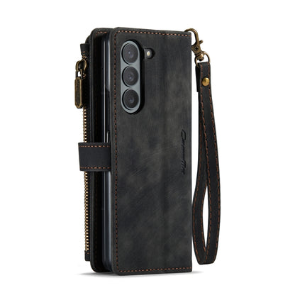 CaseMe C30 Multifunctional Card Slots Zipper Phone Leather Phone Case, For Samsung Galaxy Z Fold6 5G, For Samsung Galaxy Z Fold5, For Samsung Galaxy Z Fold4 5G