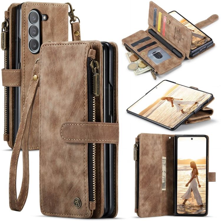 CaseMe C30 Multifunctional Card Slots Zipper Phone Leather Phone Case